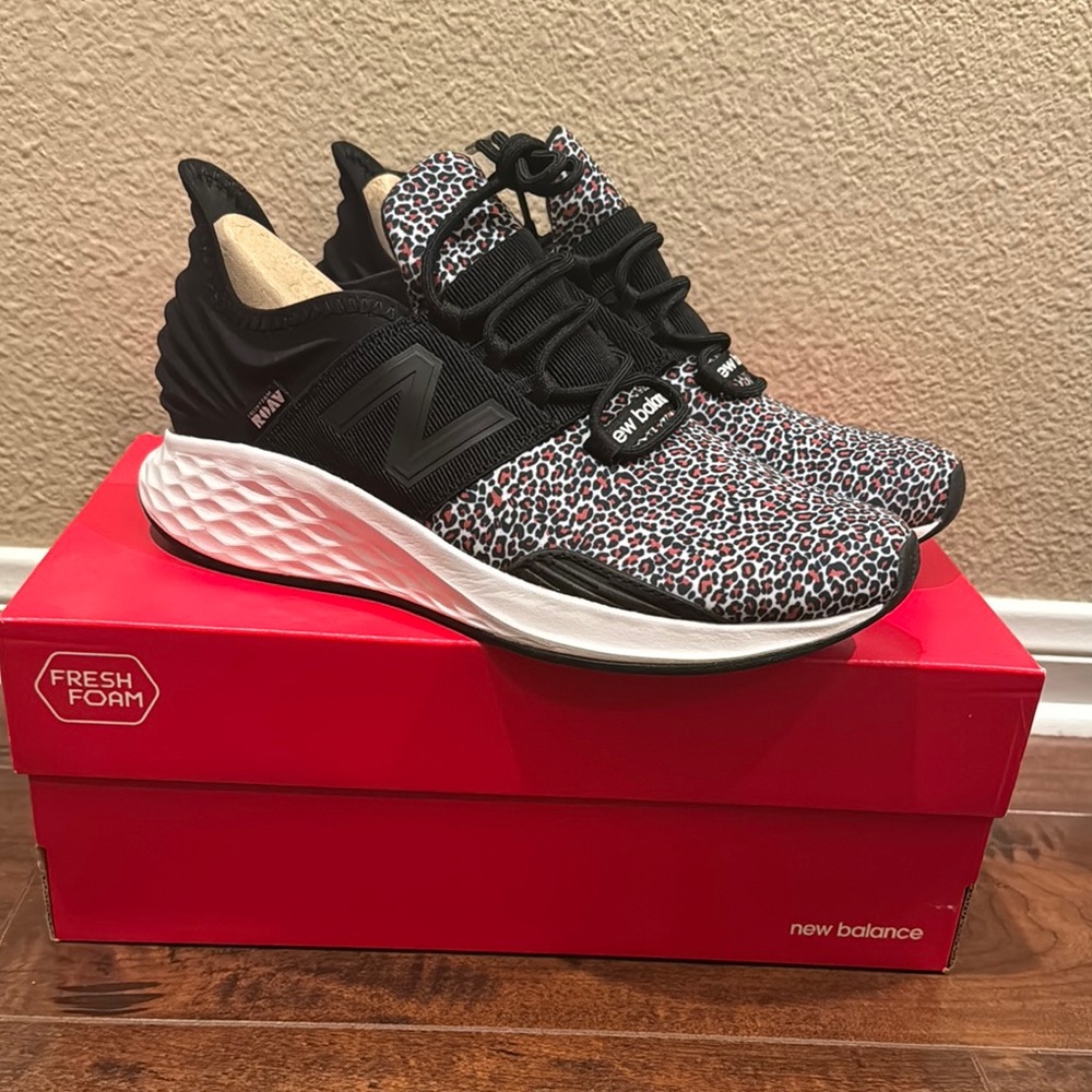 New Balance Fresh Foam Leopard Print Sneakers